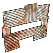 Metal horizontal embrasure