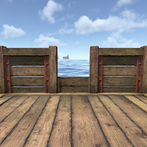 Boat Low Cannon Wall