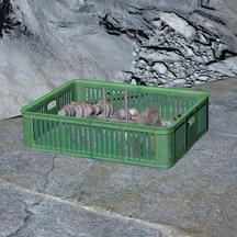 Green Vehicle Parts Crate