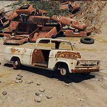 Scrapped Pickup Truck