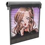 Pokimane Painted Garage Door