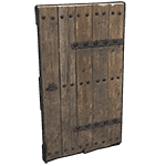 Riveted Wooden Door