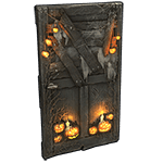 Hell-o-ween Wooden Door