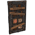 Cobalt Wooden Door