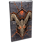 Molten Visage Metal Door