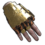 Gold Chains Roadsign Gloves