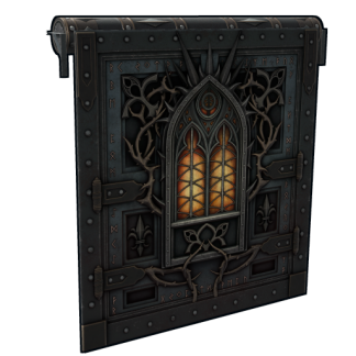 Gothic Veil Garage Door
