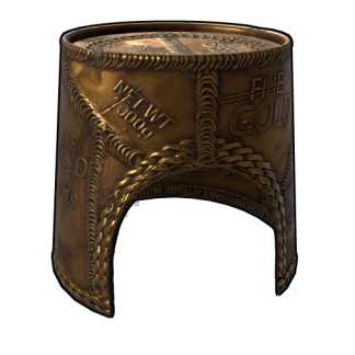 Gold Chains Bucket Helmet
