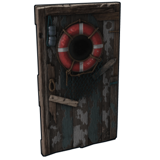 Castaway Wooden Door