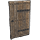 Riveted Wooden Door